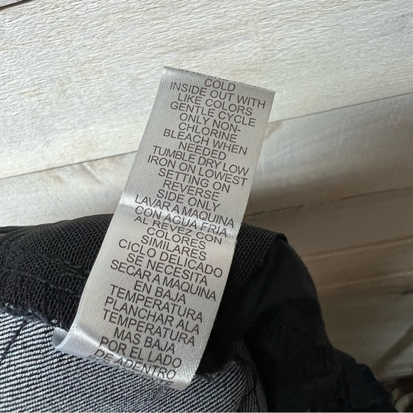 Democracy Ab Solution Slim Straight Jeans Womens 14 Dark Blue Indigo Stretch - Picture 10 of 13